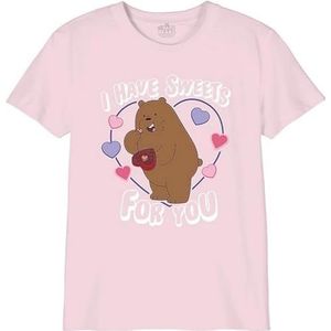 We Bare Bears T-shirt voor meisjes, lichtroze, 10 Jaar