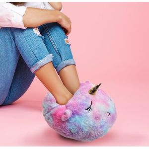 Voetenwarmer in de vorm van een eenhoorn - Verwarmde pantoffels - Perfecte voetenwarmer voor op het bureau - Mad Monkey