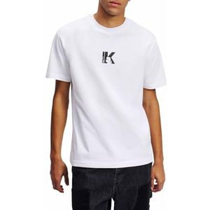 Karl Lagerfeld - K-Logo Tee - T-shirt - Wit - Regular Fit