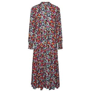 YAS Dames Yasalira Ls Long Shirt Dress S. Noos jurk, Tuintopiary/Aop: kleine bloemenprint, S