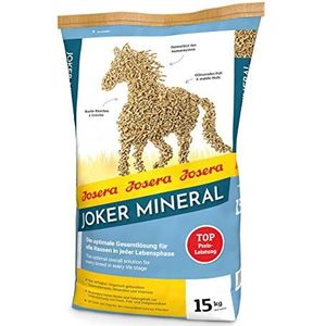 JOSERA Joker Mineral (1 x 15 kg) | premium paardenvoer voor alle rassen in elke levensfase | optimale totaaloplossing | sterke botten en gewrichten | mineraalvoer paarden | 1 stuk verpakt
