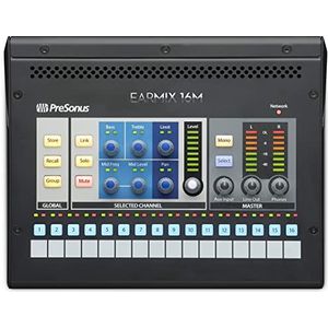 PreSonus EarMix 16M, 16x2, AVB-netwerk persoonlijke monitor mixer mengpaneel