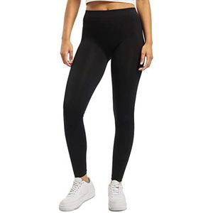 Urban Classics Dameslegging, PA leggings, verkrijgbaar in zwart, maten XS tot XL, zwart (black 7), 30W / 32L