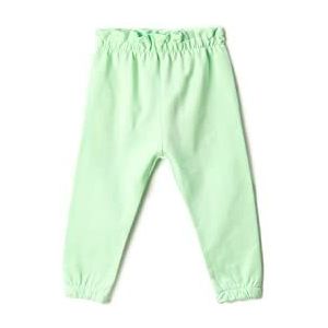 Koton Babymeisjes Basic Jogger Shirred Elastische Tailleband Brushed Interior Sweatpants, groen (752), 9-12 Maanden