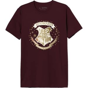 HARRY POTTER T-shirt voor heren, Burgundy, XL