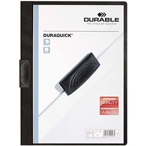 DURABLE Hunke & Jochheim klemmap DURAQUICK®, zacht-/hardfolie, 20 vel, transparant/grijs