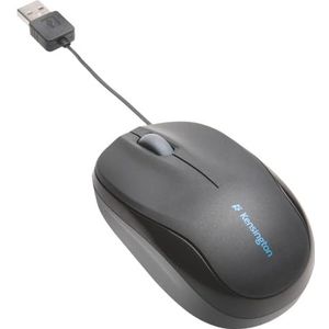 Kensington Mobiele Muis - Intrekbare Pro-fit Mobiele Muis, USB-Muis, Ideaal Voor Op Reis; Kleine Muis Met Scrollwiel, Compatibel Met Windows En Mac (K72339EU)