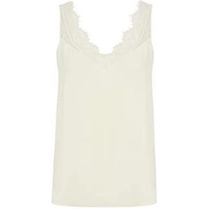 IPEKYOL Dames Lace Piping Blouse, ecru, 34