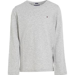 Tommy Hilfiger Jongens Boys Basic CN Knit L/S T-shirt, grey heather, 86 cm