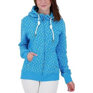 Ankerglut Dames hoodie sweatshirt sweatshirt lange mouwen #ankergluthafen capuchontrui, blauw, 42