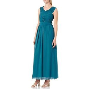 Little Mistress U19826D3A Dames Crossover Bardot Maxi Jurk, Maat 10 UK, 38 EU, Groen