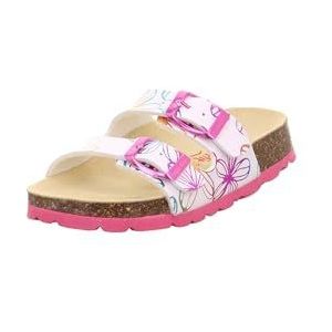 Superfit Meisjespantoffels met voetbed, wit, meerkleurig 1080, 24 EU Breed