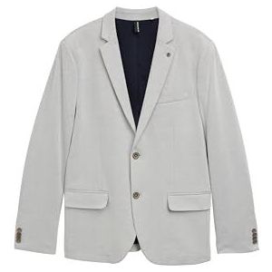 TOM TAILOR Herenblazer, 38152 - Blueish Grey Two Tone Pique, 46