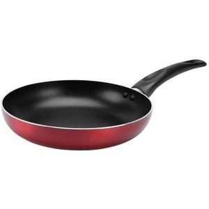 Sitram 711900 Cherry geperste aluminium pan Ø 24 cm - anti-aanbaklaag - kleur metallic rood - voor alle warmtebronnen inclusief inductie