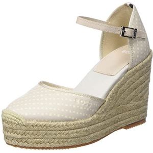 BOSS Dames Madeira_Wedge_mn sandaal, Light Beige275, 40 EU, Lichtbeige 275, 40 EU