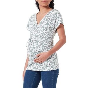Noppies Dames Top Barry Nursing Short Sleeve All Over Print T-shirt, Lily Pad - P966, 36