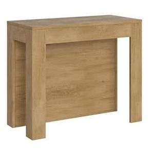 CASAARREDOSTUDIO Uittrekbare console Cayman eiken natuur 4 verlengingen 62 cm