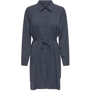 Onlnova Life Vis L/S Shirt Dress, blauw (ombre blue), S
