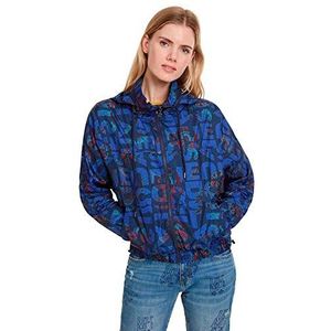 Desigual Dames 19WWEWAL500040 Jacks, Blauw, 40