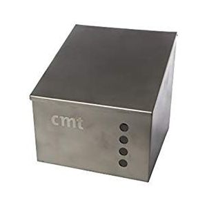 CMT 3394 roestvrijstalen universele dispenser met klapdeksel, 28 cm x 28 cm x 28 cm