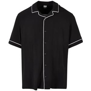 Urban Classics - Bowling Shirt - Zwart - Overhemd