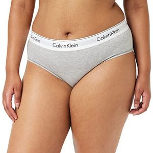 Calvin Klein Dames Plus Size Hipster Panty-Modern Katoen, Grijze Hei, XL
