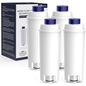 iRhodesy Waterfilter voor Delonghi Dinamica Magnifica s ECAM volautomatische espressomachine DLSC002 De longhi filterpatronen compatibel met ESAM, ETAM Series (4 stuks)