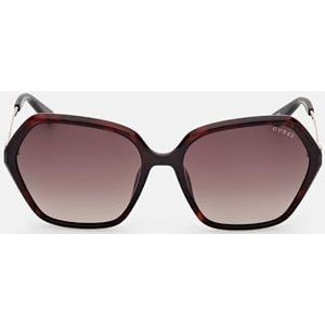 Guess - GU00134 - Zonnebril - Havana - Geïnjecteerd - Geometrisch