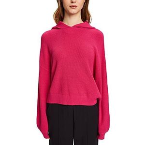 edc by Esprit Gebreide hoodie, New Pink Fuchsia, XL