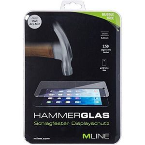 MLINE Hamerglas voor iPad Air/Air 2