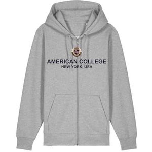 AMERICAN COLLEGE USA Sweatshirt met ritssluiting, grijs, 14 jaar, Grijs, 14 ans