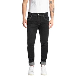 Replay MickyM Slim Tapered Fit Jeans voor heren, slim fit, 007, donkerblauw, 30W x 32L