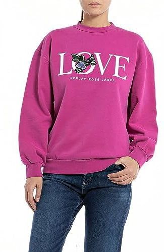 REPLAY - W3616C.000.22890CS - Trui - Zwart - Katoen