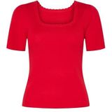 Pcjuline - Gebreide Top - Korte Mouwen - Slim Fit