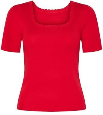 Pcjuline - Gebreide Top - Korte Mouwen - Slim Fit