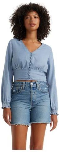Levi's - Tamara LS Blouse - Med Indigo - Dames
