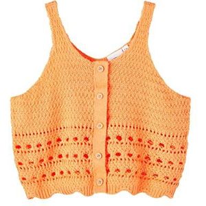 Name It Meisjes NKFJYTTA Knit Strap TOP Trui, Aspen Gold, 116, aspen goud, 134/140 cm