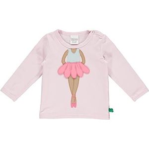 Fred's World by Green Cotton T-shirt voor babymeisjes Hello Ballet L/S, candy, 98 cm