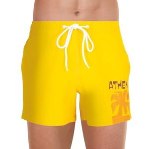 Athena Summer Vibes, bermuda, bad voor heren, Geel, S