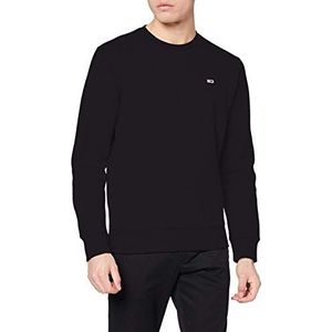 Tommy Jeans TJM Regular Sweatshirt voor heren zonder capuchon, Zwart, L