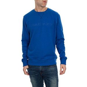 Calvin Klein Jeans Sweatshirt voor heren, blauw, S