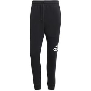 adidas Heren Essentials Fleece Tapered Cuff Big Logo Pants, black, XL Short