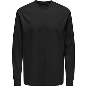 ONLY & SONS Onsfred Life Ls Tee Noos, zwart, XS