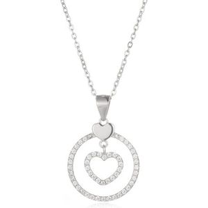 Sanetti Inspirations"" Circle of Love Necklace