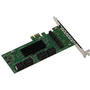 KALEA-INFORMATIQUE PCI Express PCIe x1 tot 8-poorts SATA-controllerkaart met Marvell 88SE9215 88SM9705-chipset