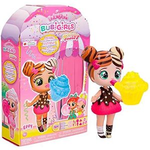 BUBILOONS Bubigirls Effy, verrassingspop voor het opblazen van pompons met 12 accessoires, speelgoed cadeau voor meisjes en jongens + 5 jaar