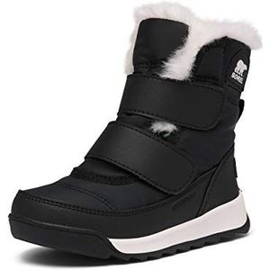 Sorel Whitney 2 riem waterdichte unisex kinderen winterlaarzen, zwart (zwart), 4 UK, Zwart