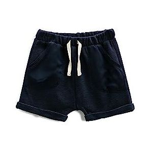 Koton Babyboys Basic Trekkoord Pocket Detail Textured Shorts, marineblauw (720), 3-4 Jaar