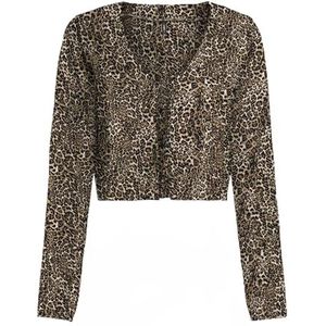 ONLY Onlnova Life Vis L/S Hailey Tie Top, goudrod, S, dames, Rood/Goud, S