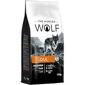 The Hunger of the Wolf Hondenvoer voor volwassen honden van grote en zeer grote rassen, droog voer met kip goed voor de gezondheid van de gewrichten - 14 kg